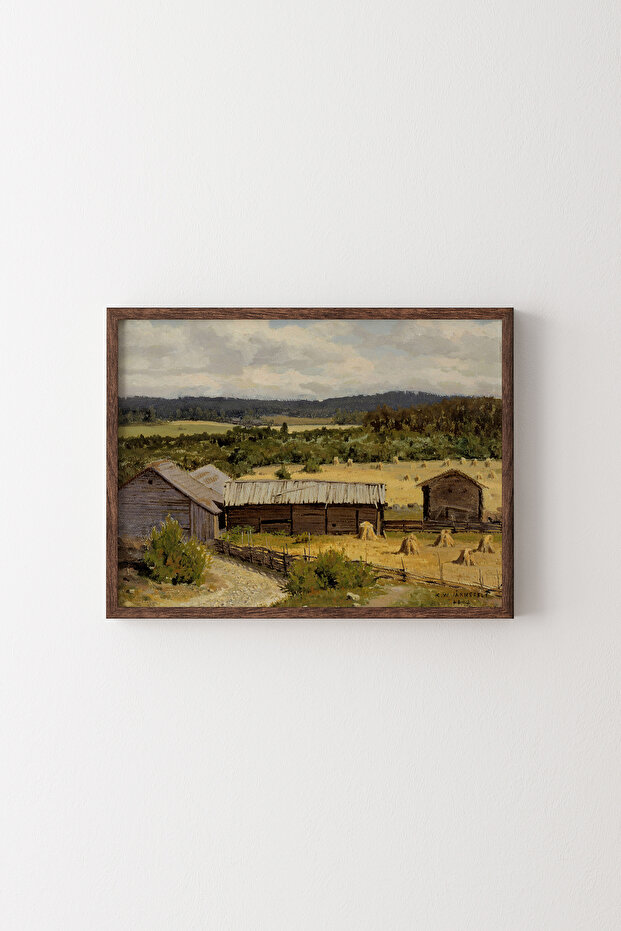 Rye Field - Wooden Patterned Frame