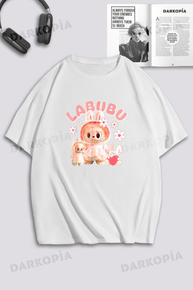 Unisex Women's - Men's - Children's Floral Printed Oversize T-Shirt