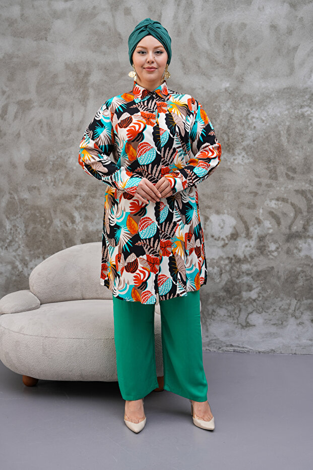 تونيك منقوش متعدد الألوان - 3