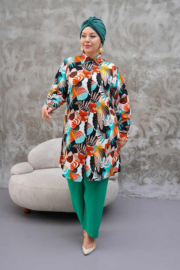 تونيك منقوش متعدد الألوان - 6