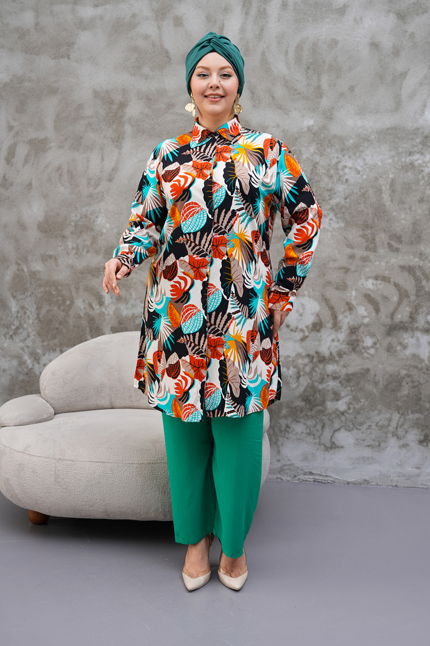 تونيك منقوش متعدد الألوان - 5