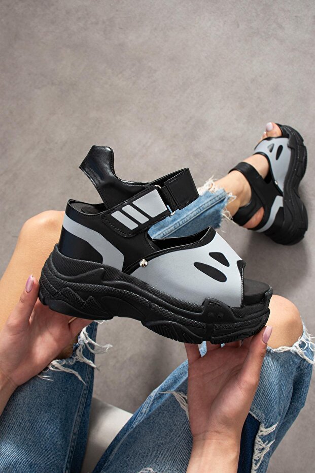 Alexia Siyah Sandalet - 2