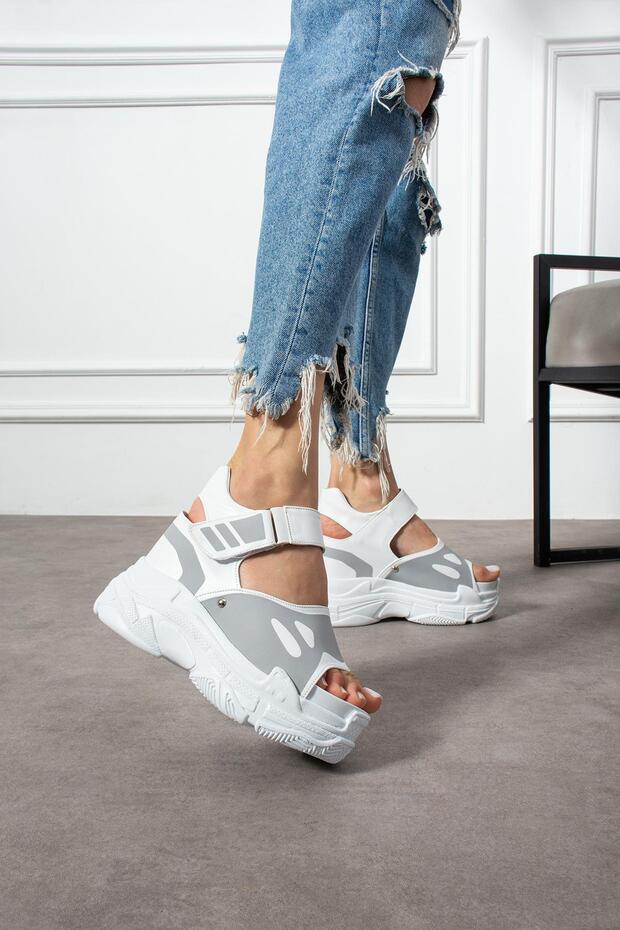 Alexia Beyaz Sandalet - 2