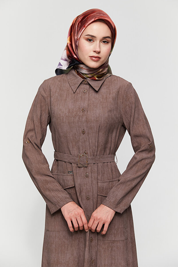 Aerobin Gömlek Elbise - 5