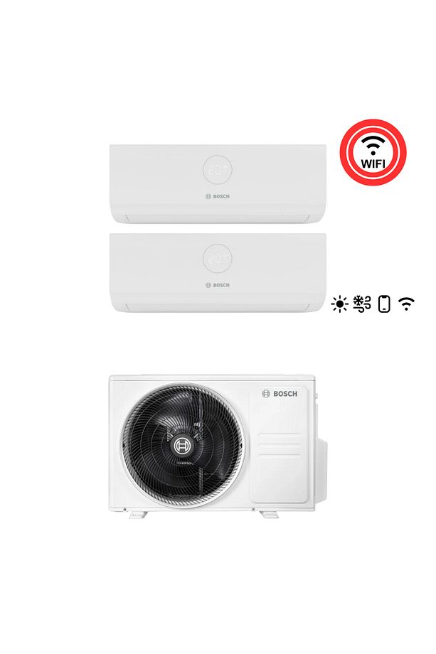 A++ 21000 1 Dış + 2 İç Ünite (2X12000 Btu) Wifi Özellikli Premium Model Multi İnverter Klima - 1