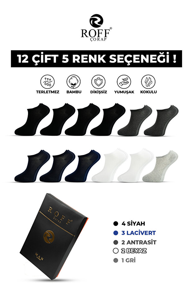 Roff Erkek Patik Çorap - 1