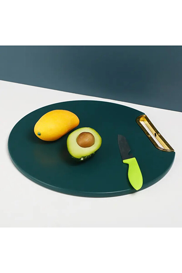 Tocator rotund, 38 cm, Verde - 2