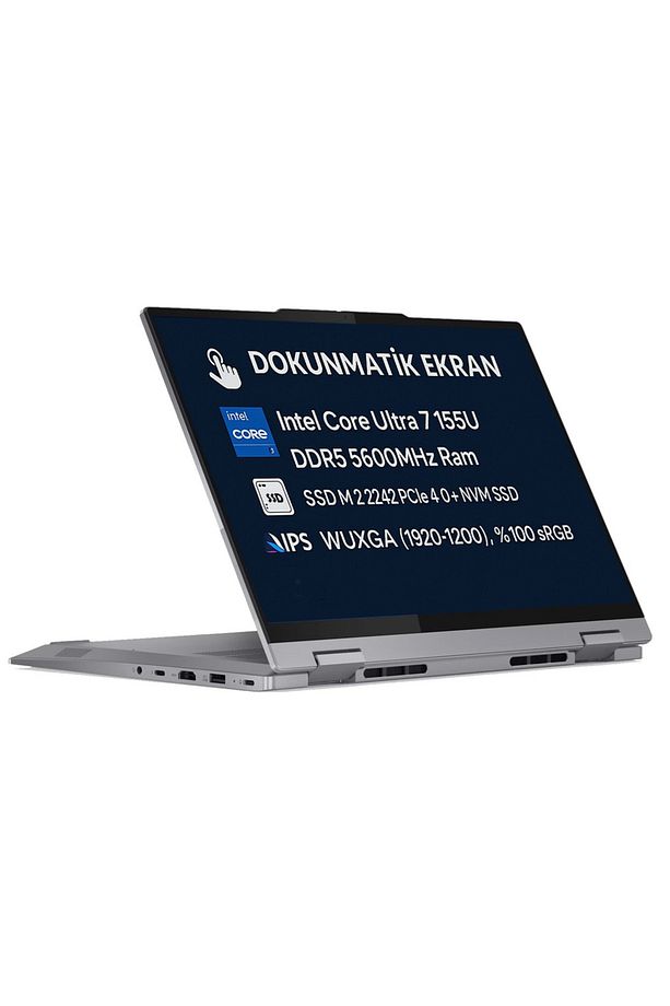 ThinkBook 14 2-in-1 G4 IML Ultra 7 155U 32GB 1TB SSD 14" WUXGA IPS Freedos Dokunmatik 21MX002VTRH2 - 1