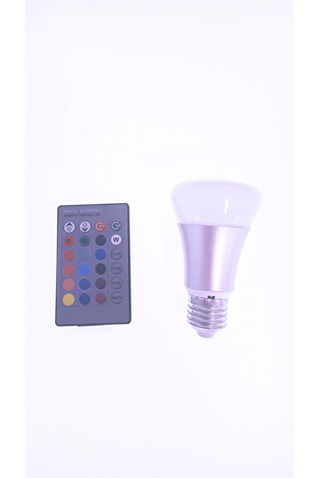 Bec Led E27 5W RGB cu telecomada - 5