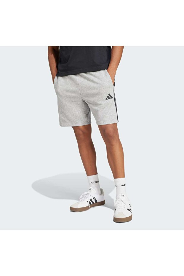 Essential 3-Stripes French Terry Şort - 1