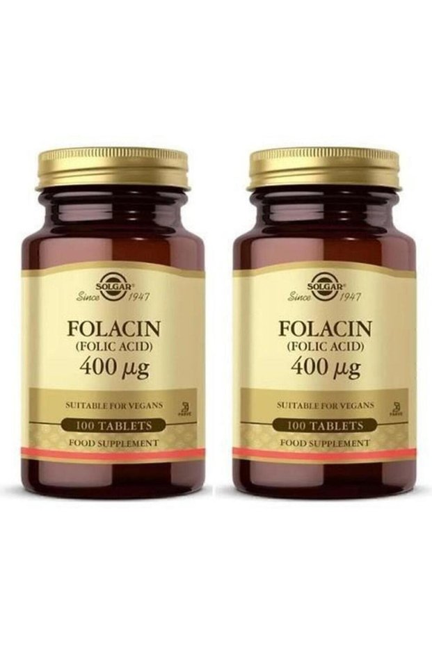 Folic Acid 400 Mcg 100 Tablets 2 Pieces