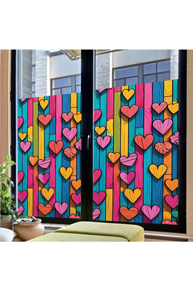Glass Stained Glass Foil, Self Adhesive, Patterned Frosted Glass Foil 61X100 cm
