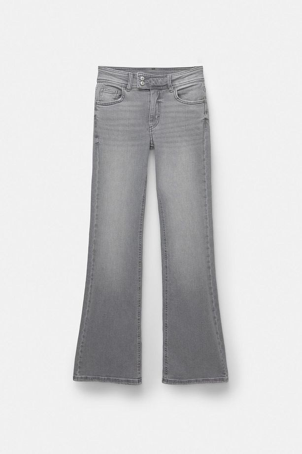 Düşük belli bootcut jean - 7