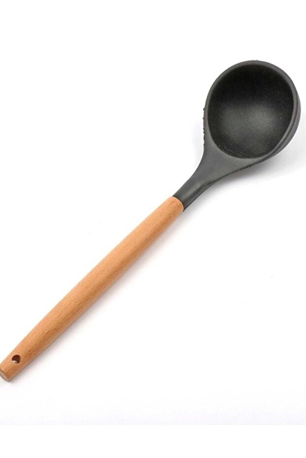 Bambu Saplı Silikon Kepçe 32 cm SMG003 - 1