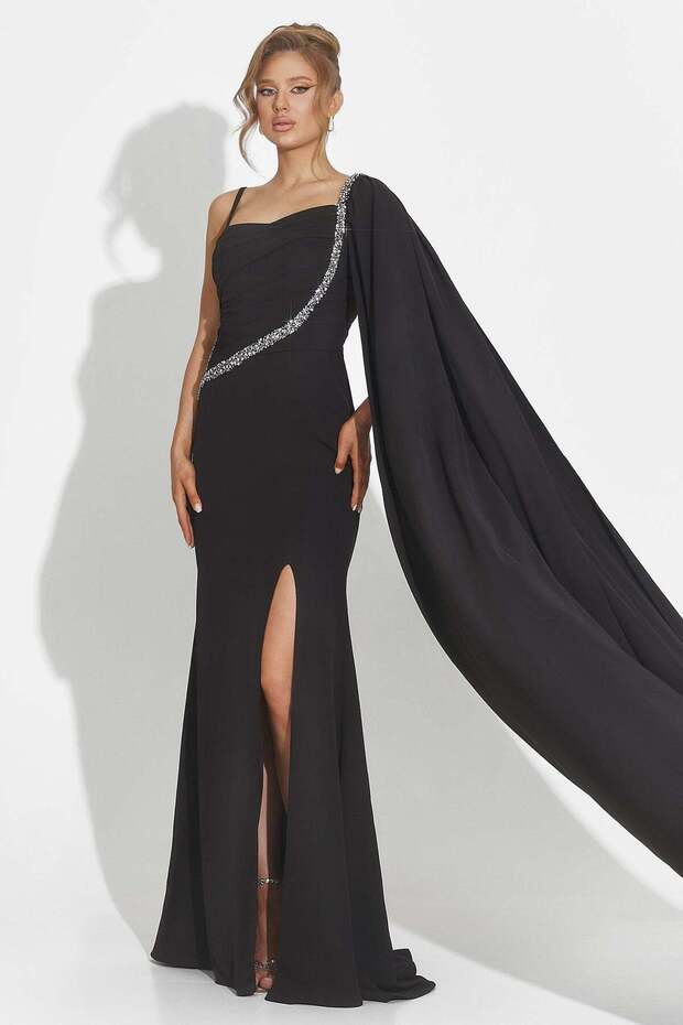 Rochie dama lunga neagra Libre - 1