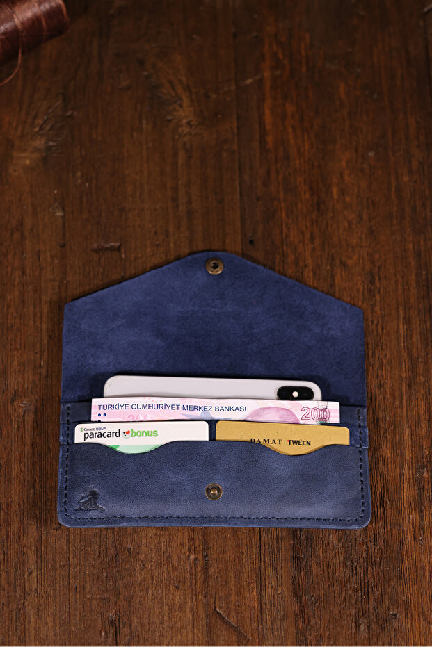 Genuine Leather Handmade Long Wallet – Stylish and Durable for Women & Men