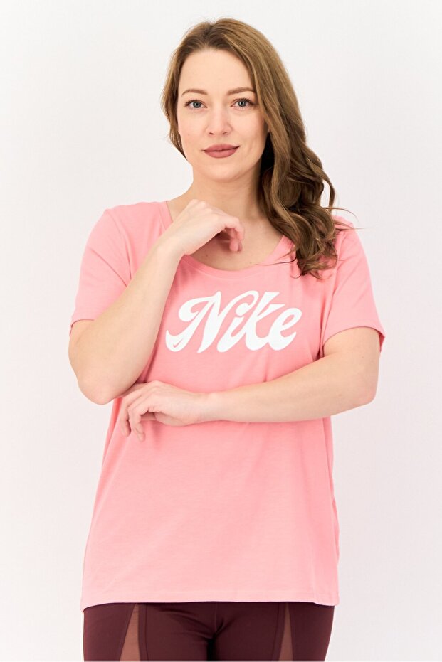 Women Dri-Fit Short Sleeve Training T-shirt, Pink