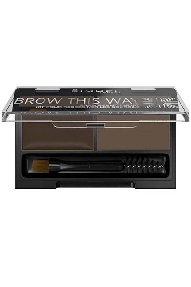 RIMMEL LONDON Brow This Way Sculpting Kit 002 Medium Brown
