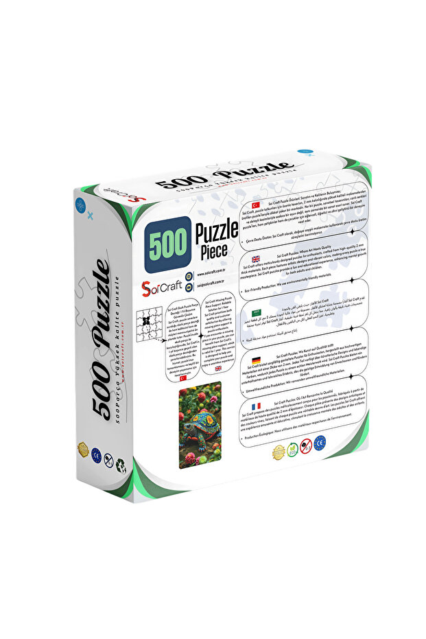 500 Parça Puzzle Renklerin Sessiz Yolcusu Kaplumbağa - 2