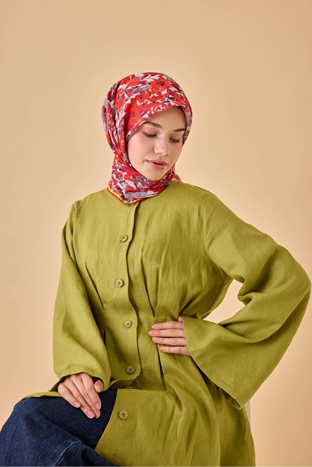 وشاح من القطن الناعم بنمط بودروم - 2