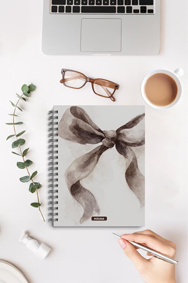 A5 Sprialli School Notebook 120 Sheets Set of 4 Brown Themed 2 Squares-2 Lines, Notebook, Notebook - 4