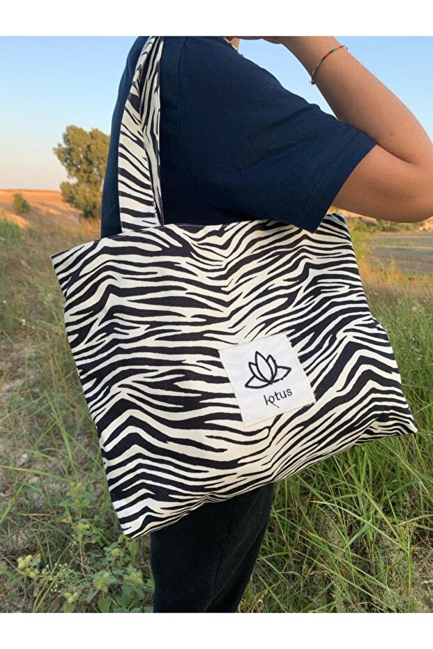 حقيبة كتف بنمط الحمار الوحشي - 2