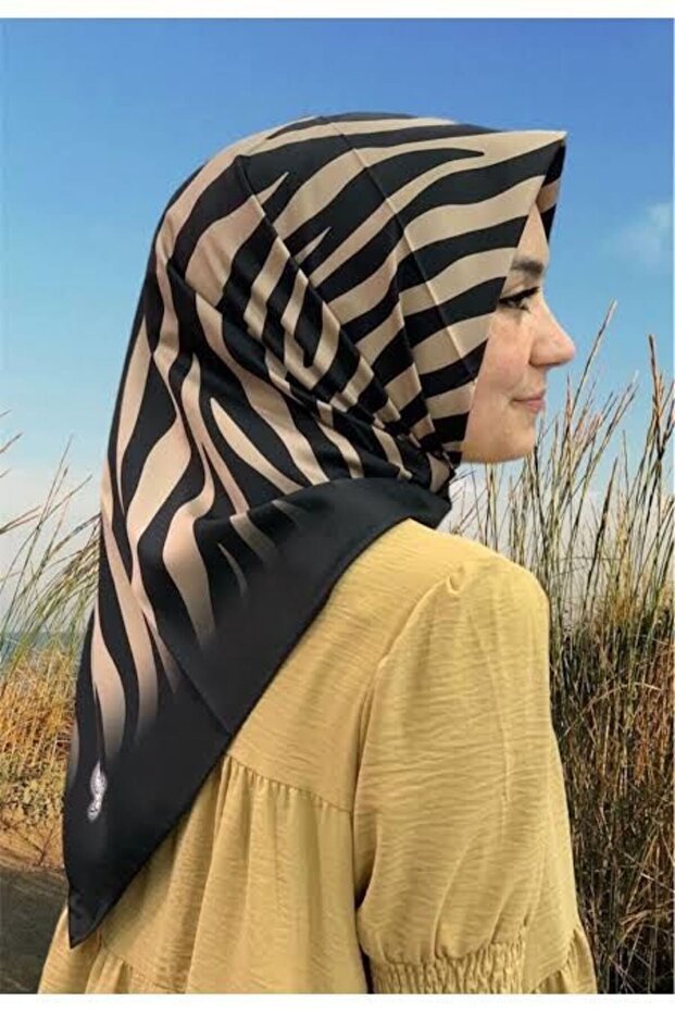 SCARFE POLYESTER TİVİL EŞARP ZEBRA MODEL - 1