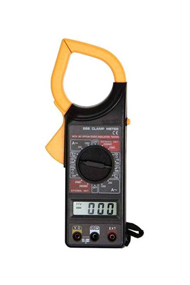 Current Clamp Meter AC/DC Black/Yellow - 1