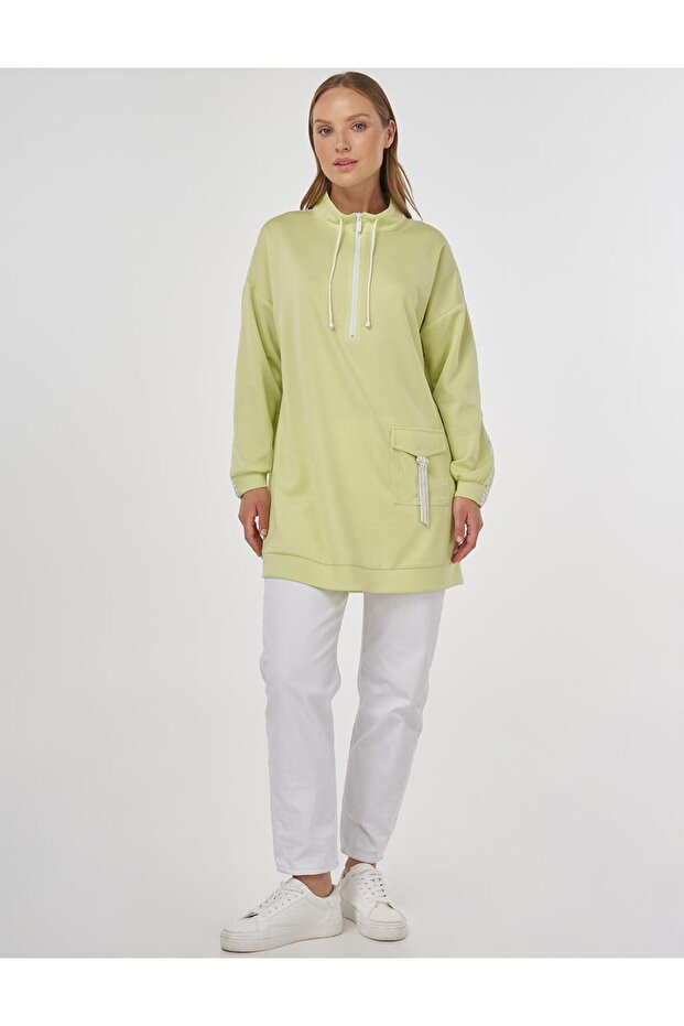 Garnili Scuba Sweatshirt Lime - 3