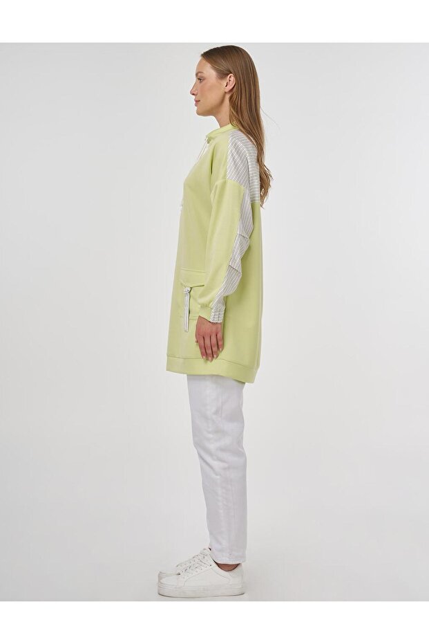 Garnili Scuba Sweatshirt Lime - 4