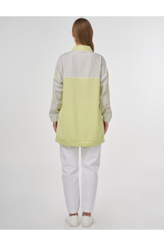 Garnili Scuba Sweatshirt Lime - 5