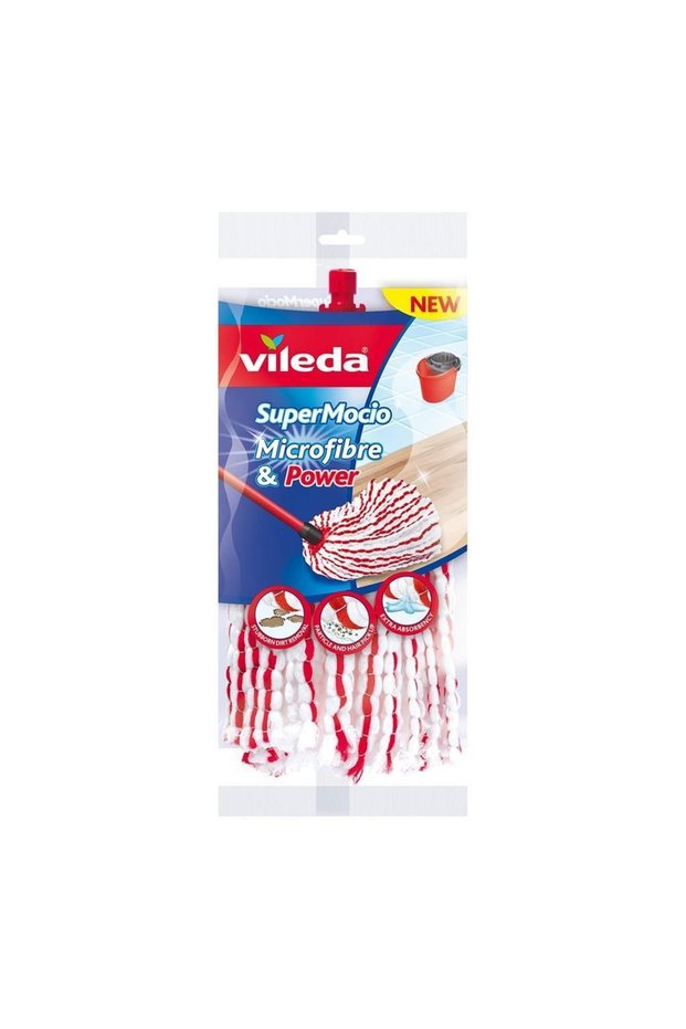 Rezerva mop la Mop Vileda Supermocio String Power 100%, premium refill