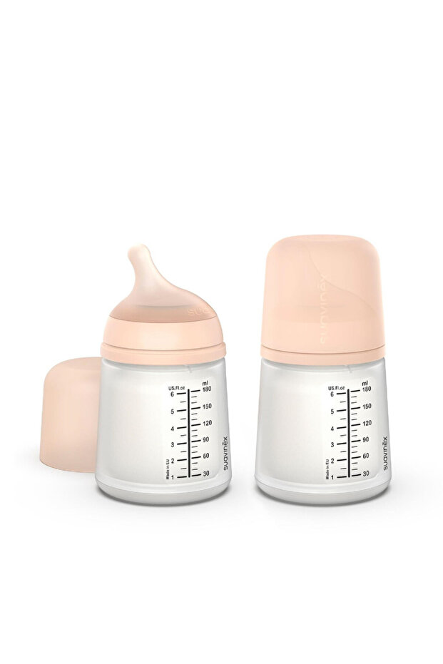 Zero Anti Colic Baby Feeding Bottle,Perfect for Breastfeeding Babies 180ml x2 Set of 2