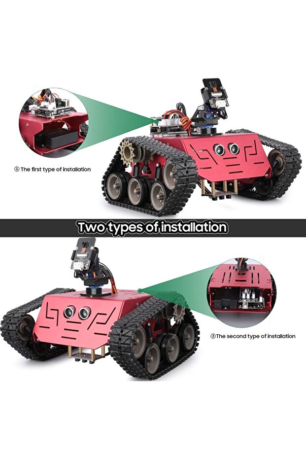 Conqueror Robot Tank Kit with UNO R3, Compatible with Arduino, STEM Projects & Toys for Kids, - 5