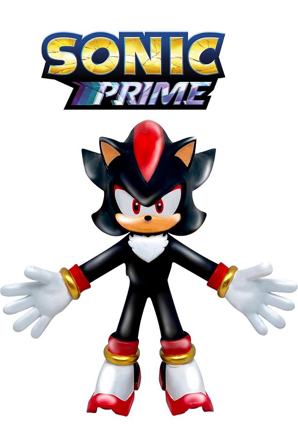 Monsterflex Stretch Sonıc Prıme Yumuşak Uzayan Esnek Karekter Sonic Prime Figür @SHADOW@ - 3
