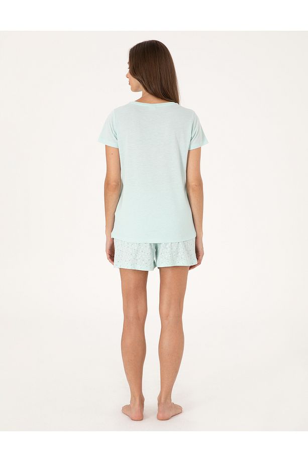 Mint Kısakollu Şort Pijama Takımı 50319056-VR090 - 5