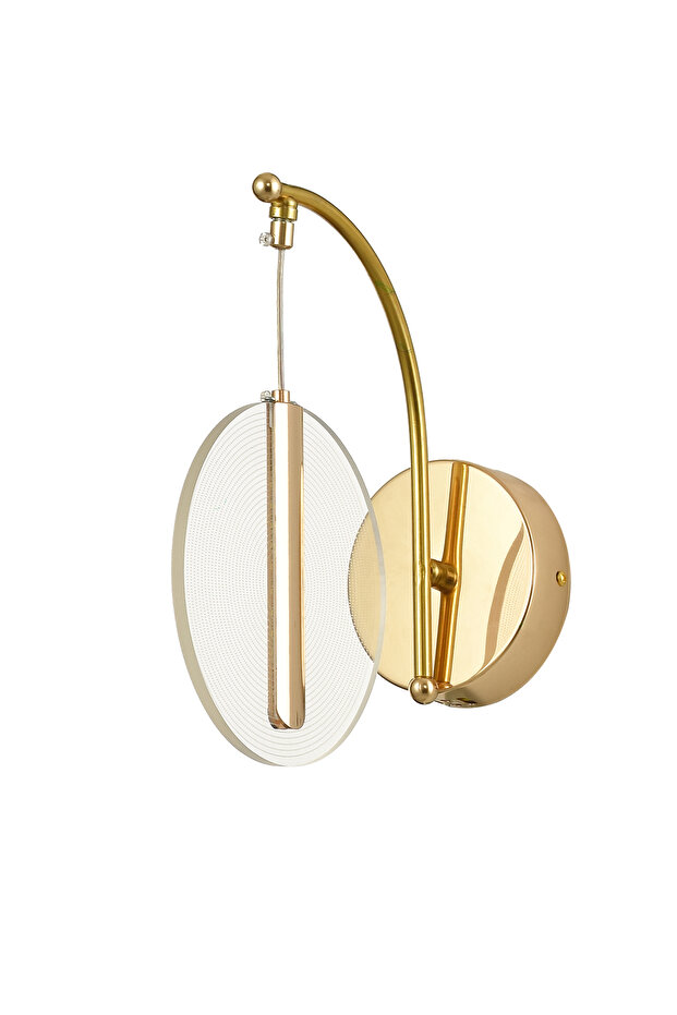 Lovena Led Modern Luxury Sconce (3 Colors Leds; Yellow-White-Daylight) - Gold
