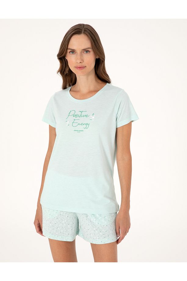 Mint Kısakollu Şort Pijama Takımı 50319056-VR090 - 3