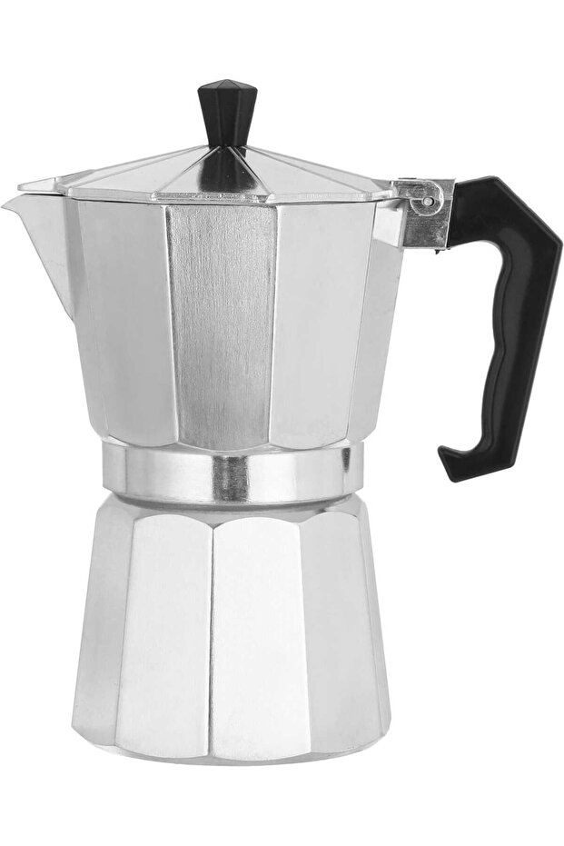 Saif Gallery Aluminum Espresso Coffee Maker, 9 Cups, 900ml - Silver