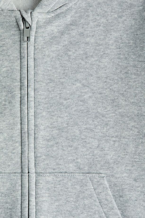 Kapüşonlu ve Fermuarlı Oversize Üst - 2