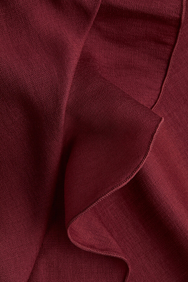 Farbala Şeritli Maksi Elbise - 2