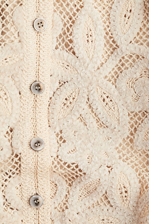 Uzun Dantel Elbise - 6