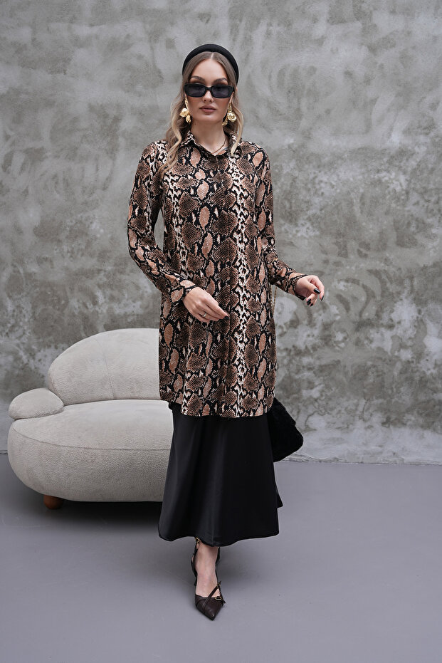 سترة منقوشة بجلد الثعبان - 2