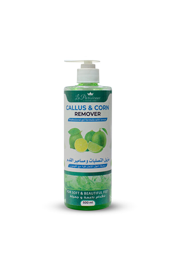 La Parisienne Premium Luxury Callus & Corn Remover, Pedicure, Extra Strength Gel- (Lemon, 500 ml)