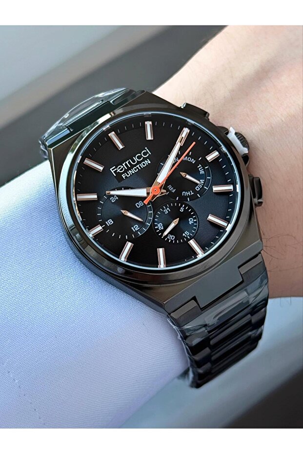 Men's Functions Active Metal Cord Wrist Watch
