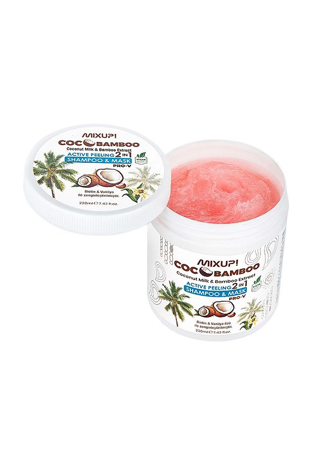 ! CocoBamboo 2'si 1 Arada Peeling Şampuan & Maske 220 ml - 2