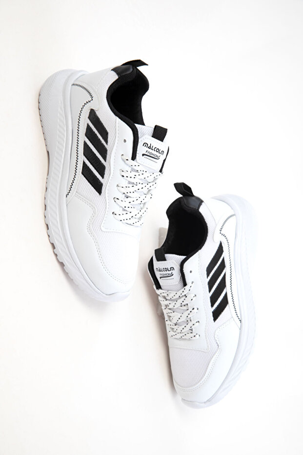 Fehér-fekete férfi tornacipő 20737 - 1