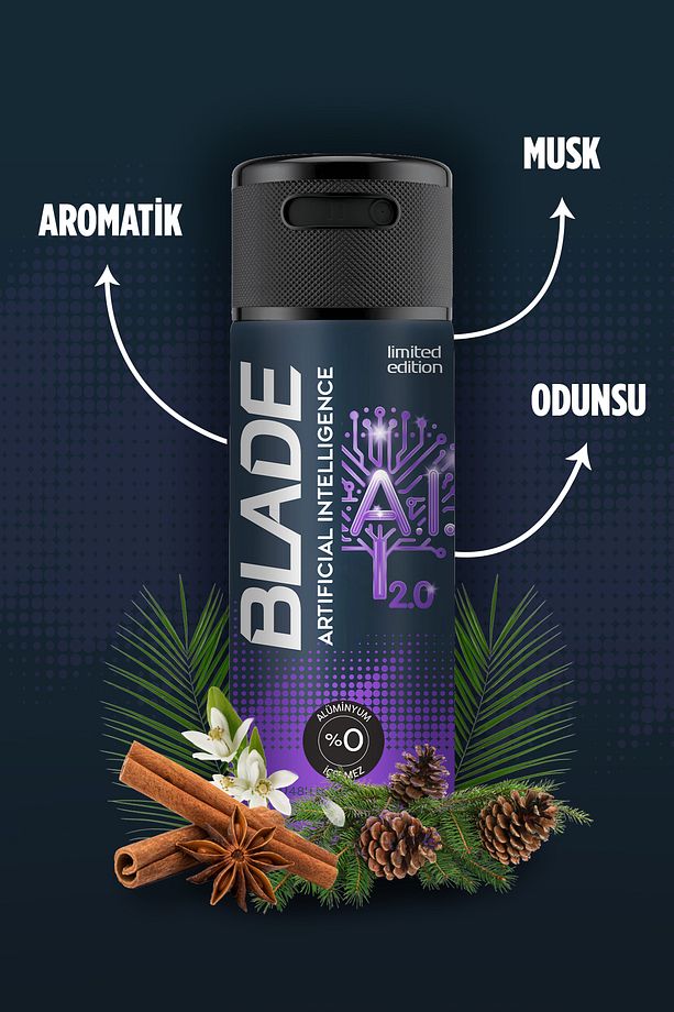 Artificial Intelligence 2.0 Erkek Deodorant 4x150 Ml Hızlı Kurur, Leke Bırakmaz - 5