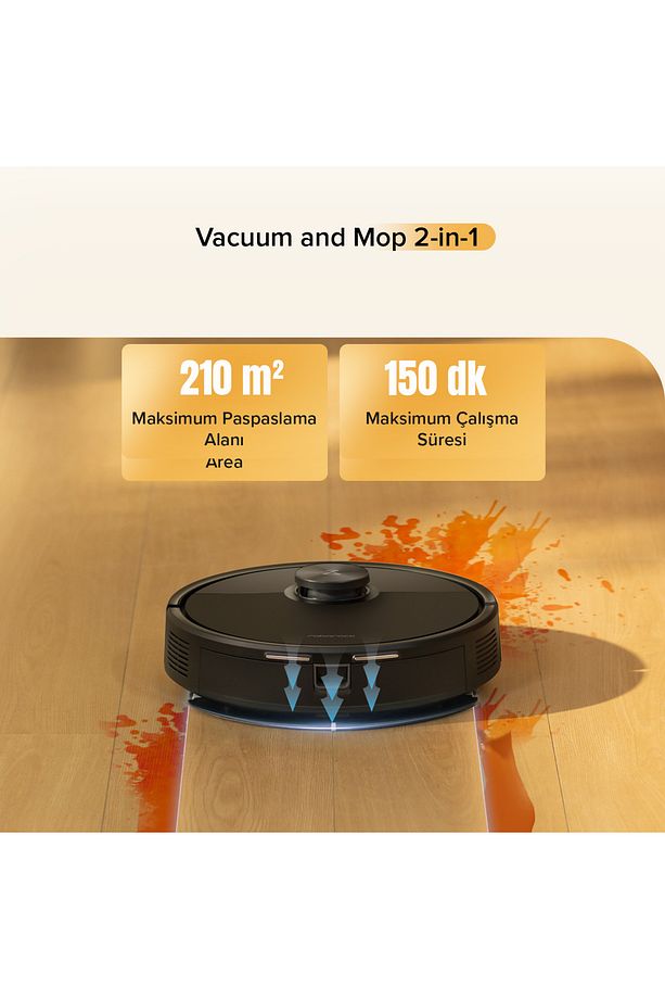 Q8 Akıllı Robot Süpürge Siyah 10.000 Pa HyperForce Emiş Gücü - 5