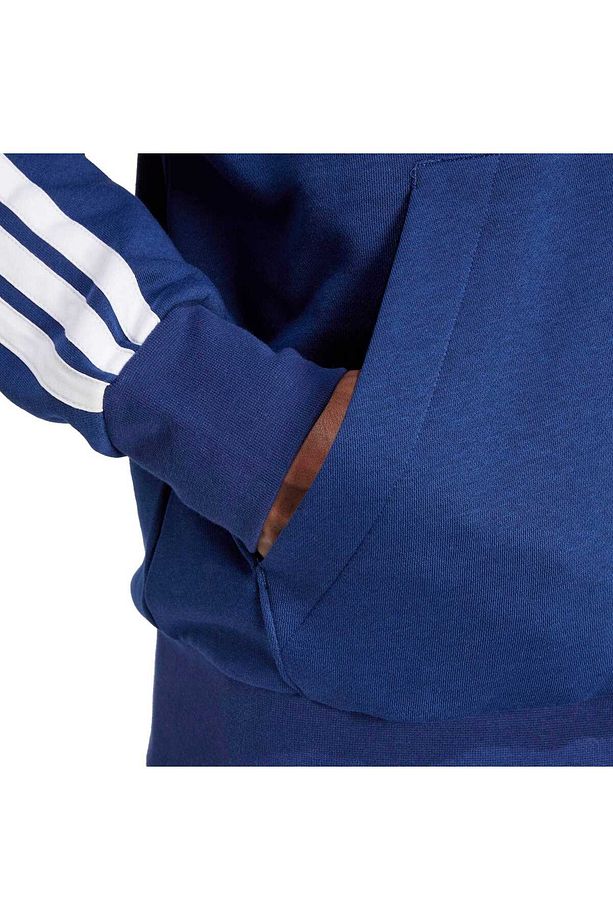 Essentials 3-Stripes Polar Kapüşonlu Üst - 6